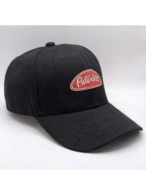 Peterbilt Hat Cap Strap Back Black Embroidered Patch Diesel Trucks Work Wear